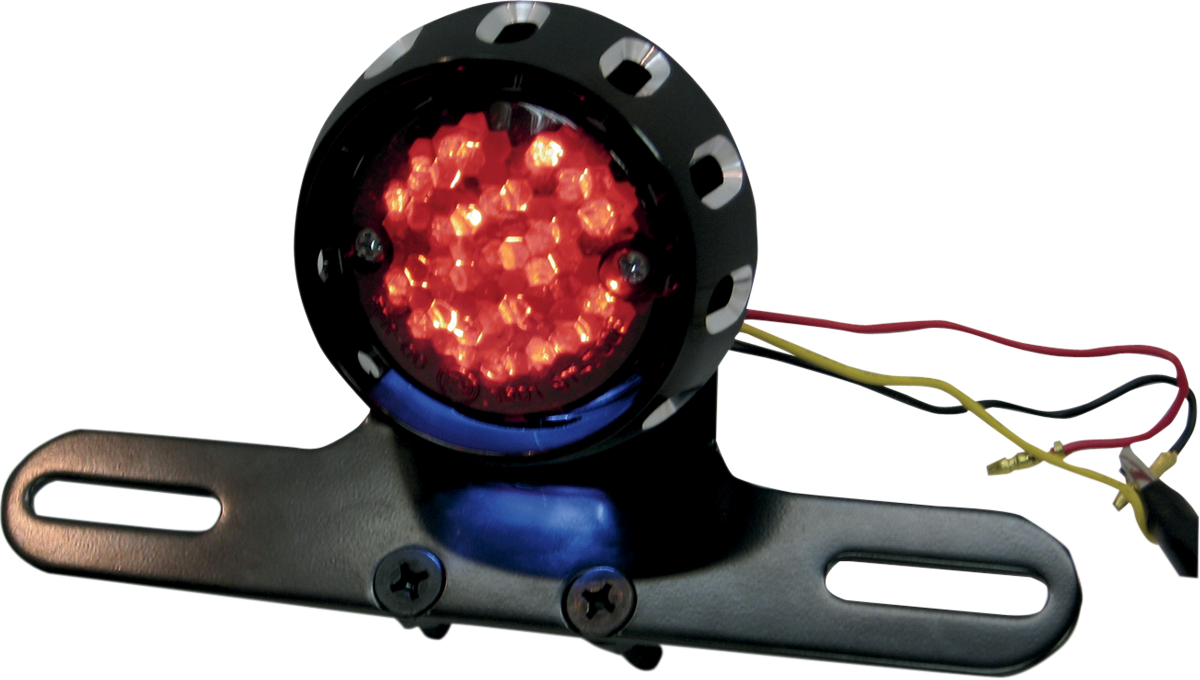 DRAG SPECIALTIES L24-0437ABRLEDE Dual-Function LED Taillight and License Plate Mount for Harley FXD and XL Models