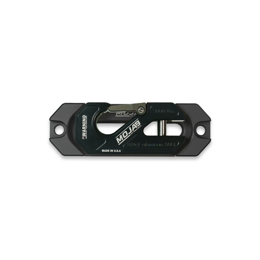 Side By Side / UTV Aluminum Recessed Winch Shackle with Fairlead Kit, closed latch (LIFE TIME WARRANTY*)