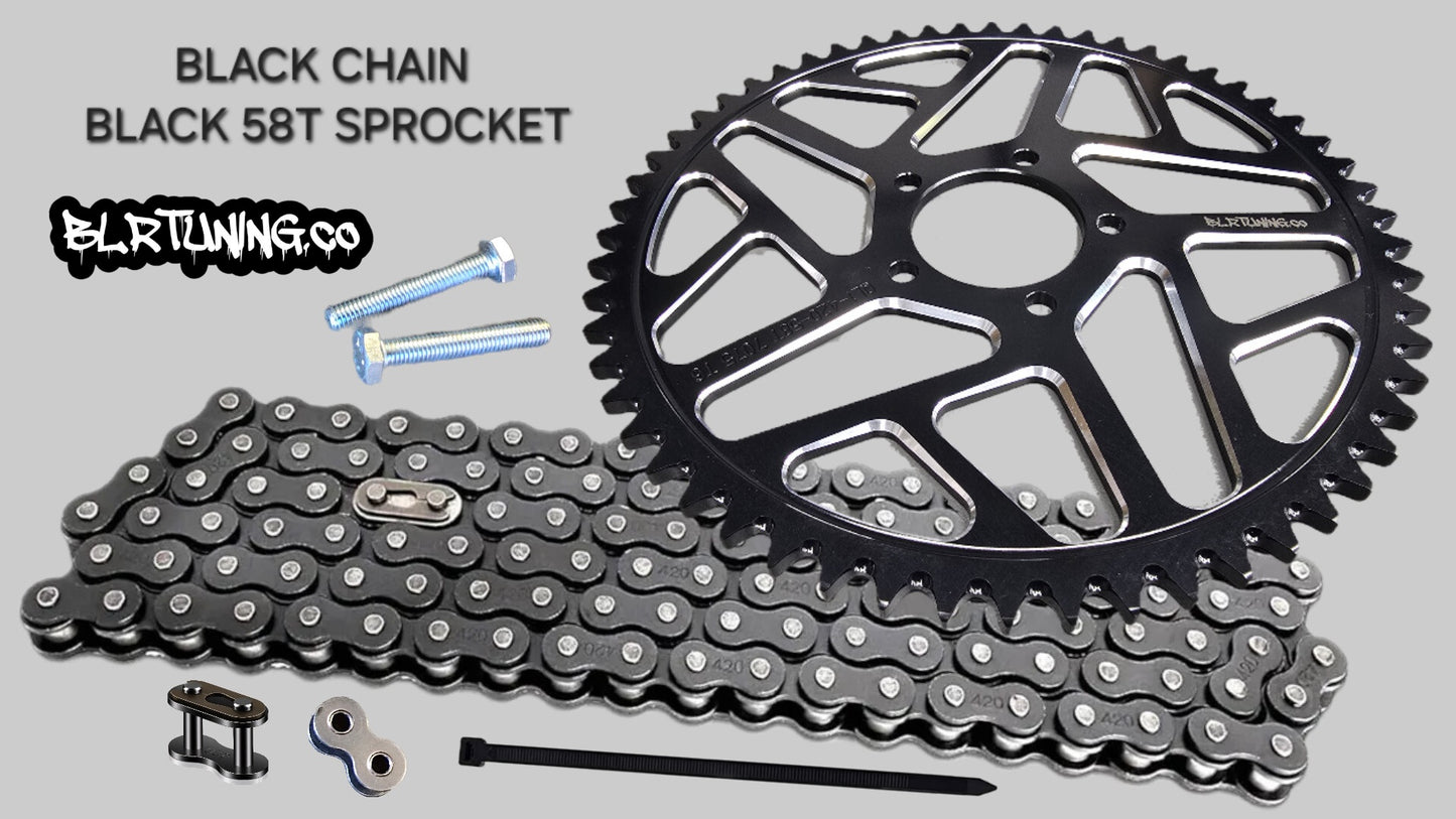 RAWRR MANTIS X 58 TOOTH REAR SPROCKET MAX TORQUE CONVERSION KIT