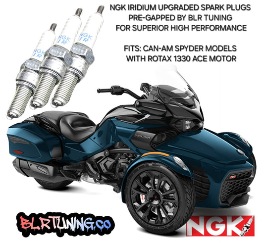 CAN-AM SPYDER NGK IRIDIUM SPARK PLUGS UPGRADE FITS 1330 ROTAX ACE INLINE 3 CYLINDER ENGINE