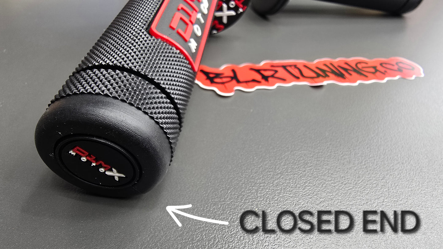 D1M MOTO X HAND GRIPS CLOSED END - FITS 7/8 BARS - FITS ELECTRIC DIRT BIKES - E-BIKES - DIRT BIKE - PIT BIKES