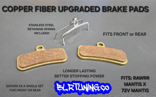 COPPER FIBER BRAKE PADS UPGRADE FOR RAWRR MANTIS X AND 72V MANTIS