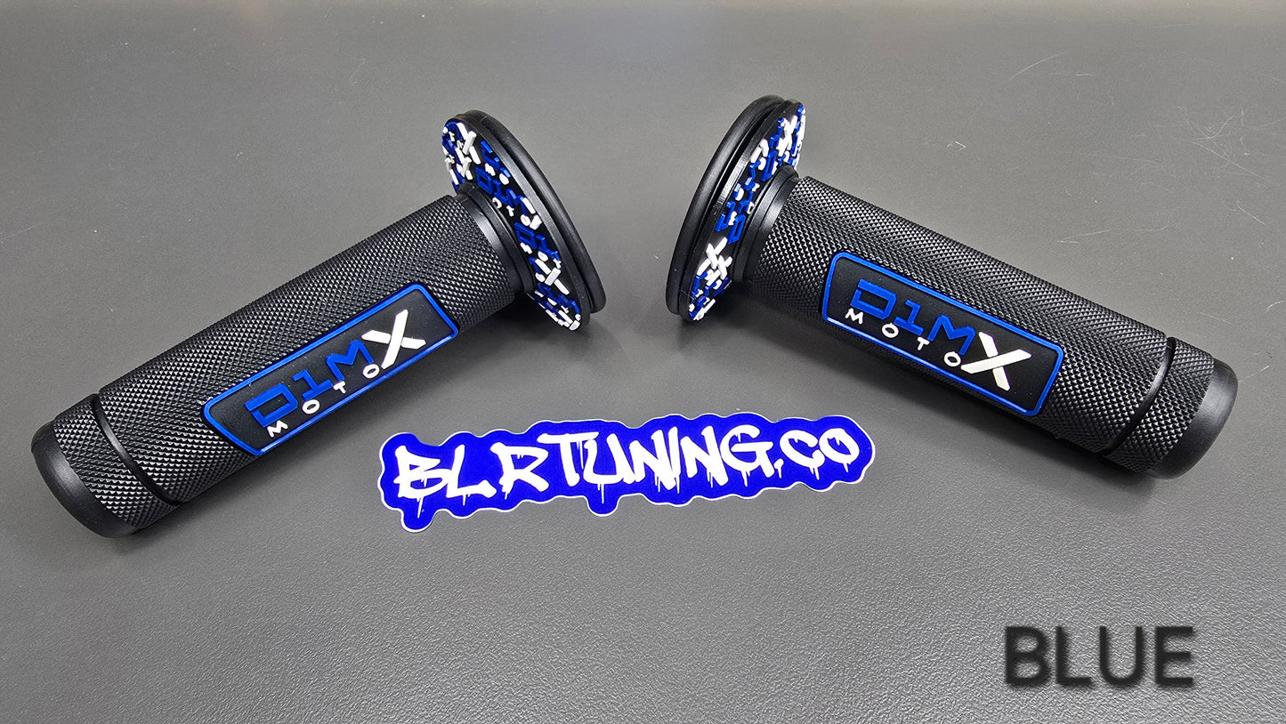 D1M MOTO X HAND GRIPS CLOSED END - FITS 7/8 BARS - FITS ELECTRIC DIRT BIKES - E-BIKES - DIRT BIKE - PIT BIKES