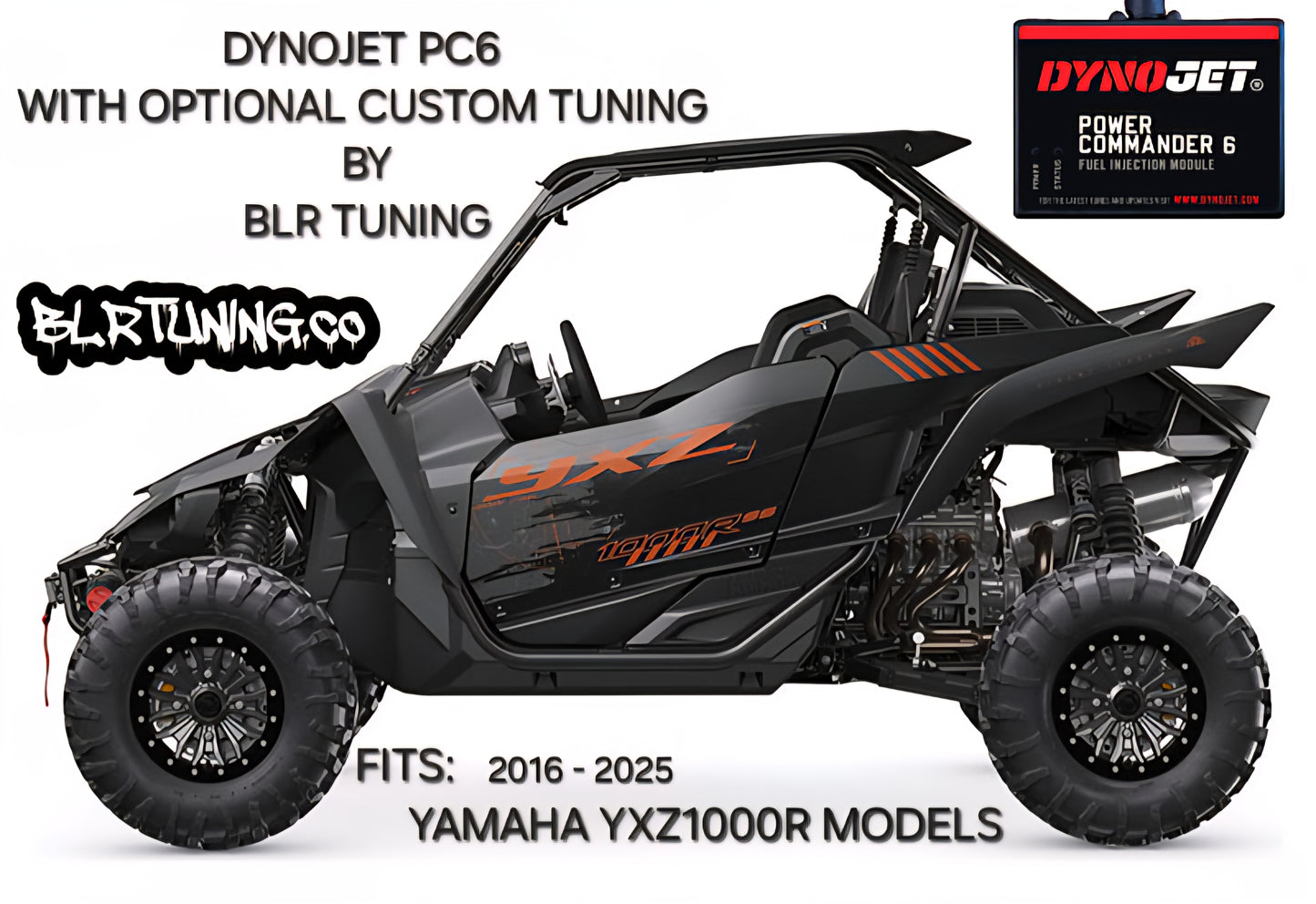 YAMAHA YXZ1000R 2016 - 2025 PC6 BY DYNOJET WITH OPTIONAL CUSTOM TUNING BY BLR TUNING