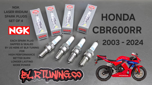 HONDA CBR600RR 2003 - 2024 NGK LASER IRIDIUM SPARK PLUGS – SET OF 4 PRE-GAPPED