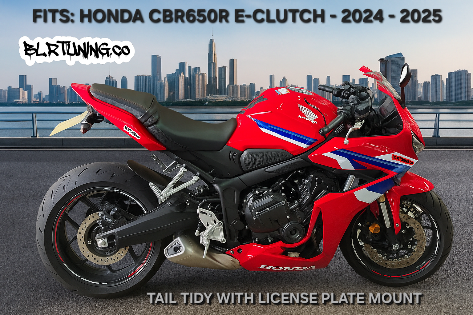 HONDA CBR650R E-CLUTCH ALUMINUM TAIL TIDY FITS 2024 - 2025 – BLR