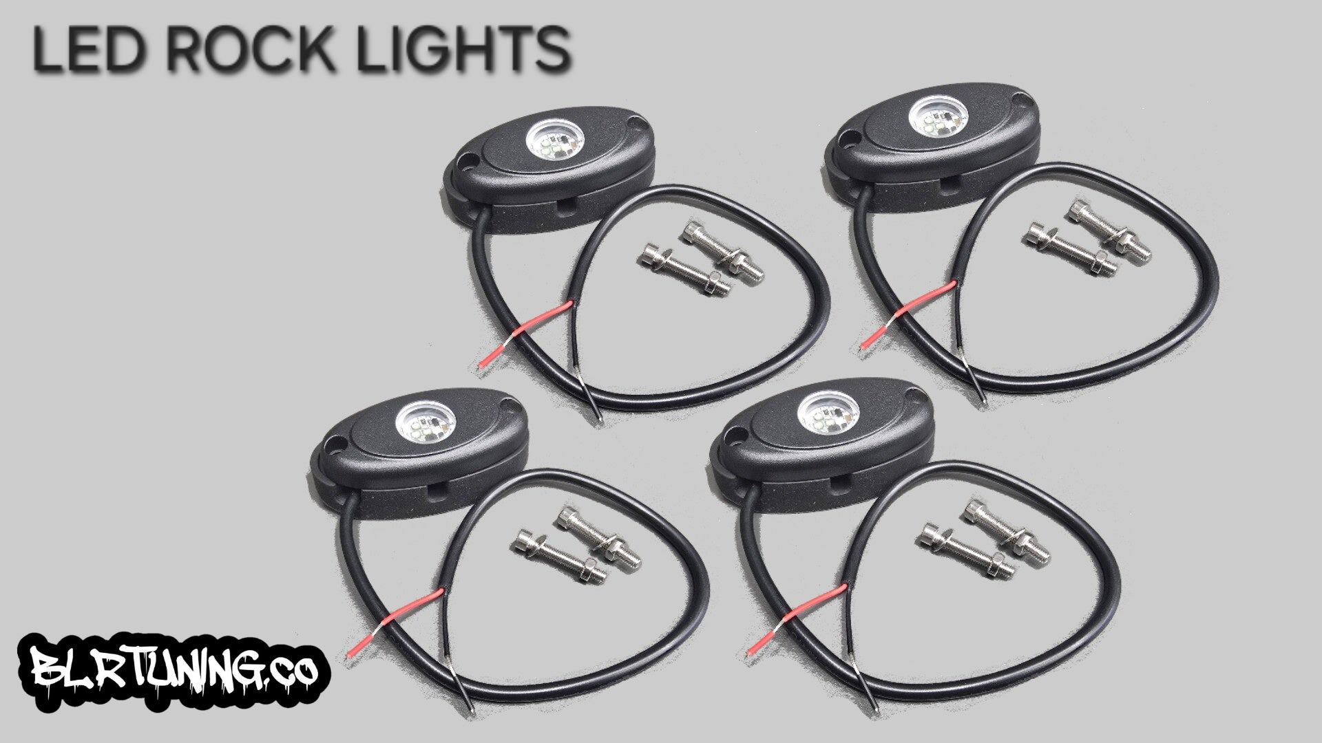 BLR TUNING HEAVY DUTY 12 VOLT LED ROCK LIGHTS – 4 PACK