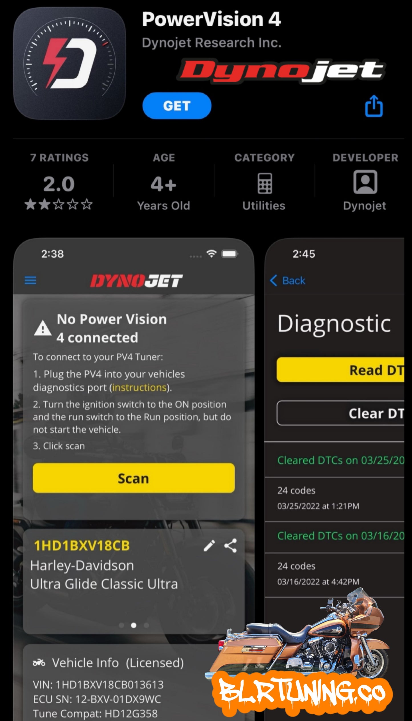 PV4-15-03 FOR 2021 - 2024 HARLEY DAVIDSON BY DYNOJET WITH OPTIONAL CUSTOM TUNING BY BLR TUNING