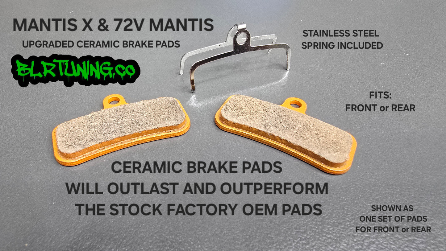 CERAMIC BRAKE PADS UPGRADE FOR RAWRR MANTIS X AND 72V MANTIS