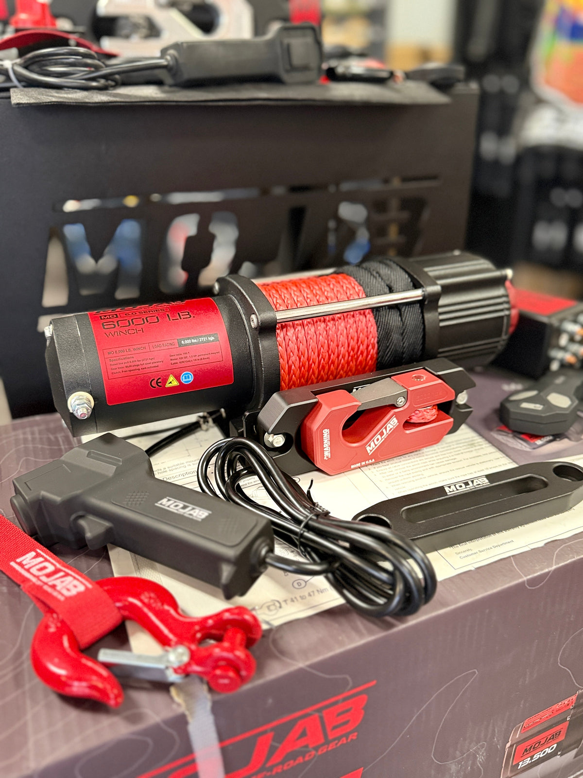 MOJAB MO6.0 Series 6,000 lb Electric Winch