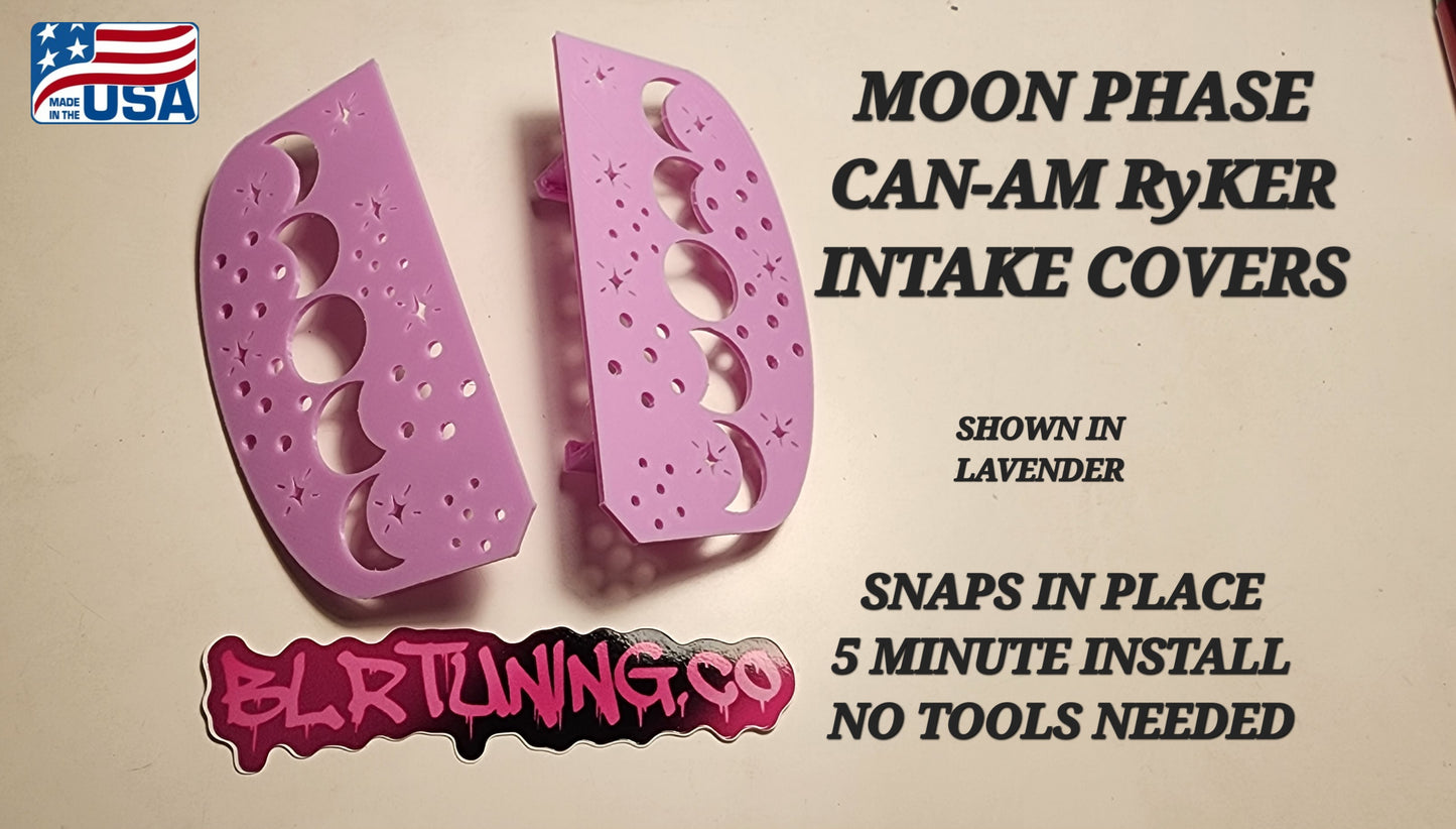 MOON PHASE CAN-AM RYKER INTAKE COVERS
