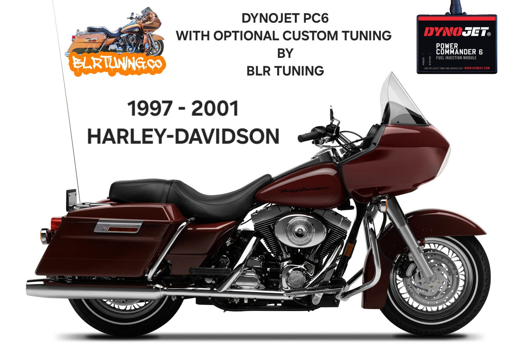 HARLEY DAVIDSON EVO AND TC MODELS 1997 2001 PC6 BY DYNOJET WITH