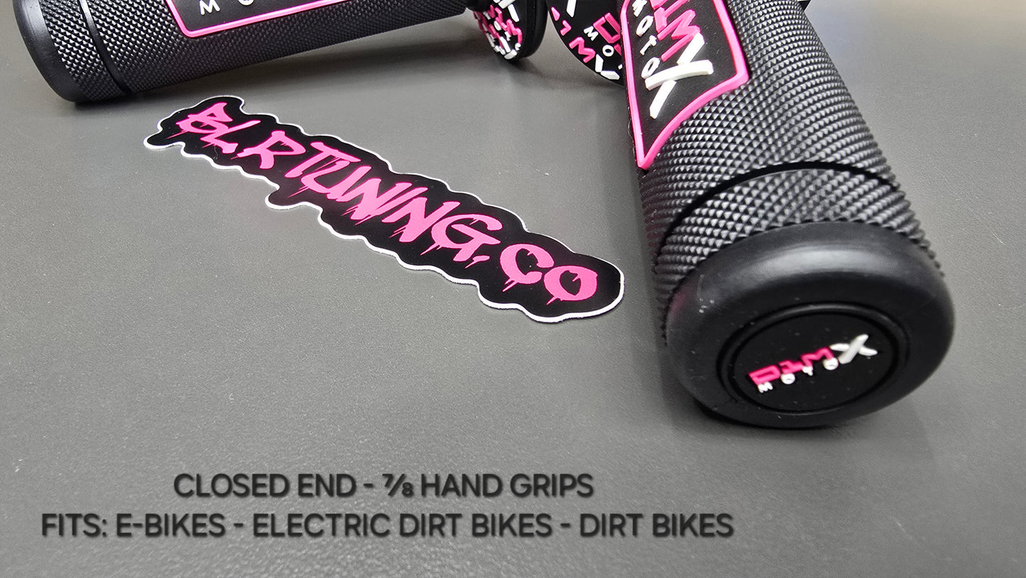 D1M MOTO X HAND GRIPS CLOSED END - FITS 7/8 BARS - FITS ELECTRIC DIRT BIKES - E-BIKES - DIRT BIKE - PIT BIKES