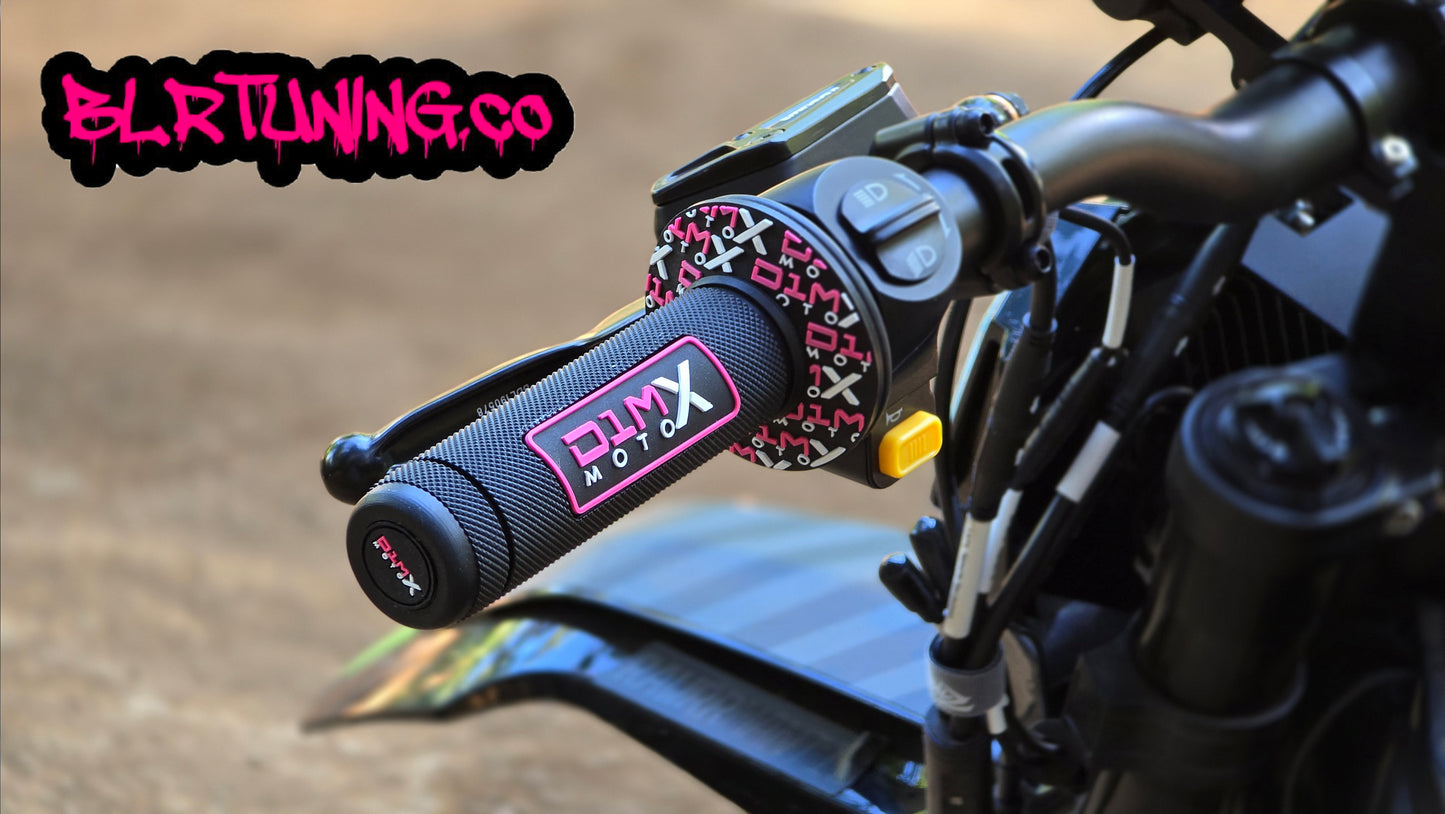 D1M MOTO X HAND GRIPS CLOSED END - FITS 7/8 BARS - FITS ELECTRIC DIRT BIKES - E-BIKES - DIRT BIKE - PIT BIKES