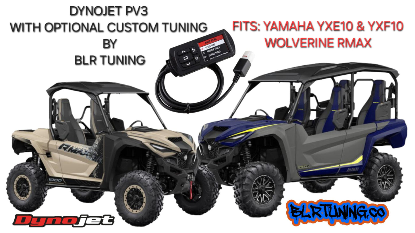 YAMAHA Wolverine RMAX YXE10 YXF10 2021 - 2025 DYNOJET PV3 WITH OPTIONAL CUSTOM TUNING BY BLR TUNING
