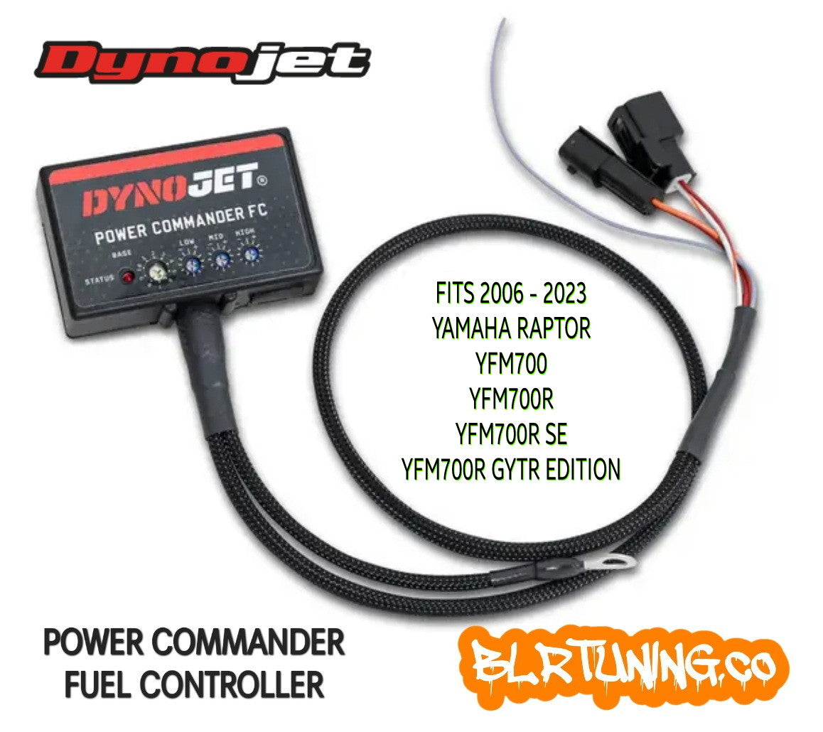 DYNOJET POWER COMMANDER FUEL CONTROLLER PCFC FOR 2006 - 2025 YAMAHA RAPTOR 700 700R SE WITH OPTIONAL CUSTOM TUNING BY BLR TUNING