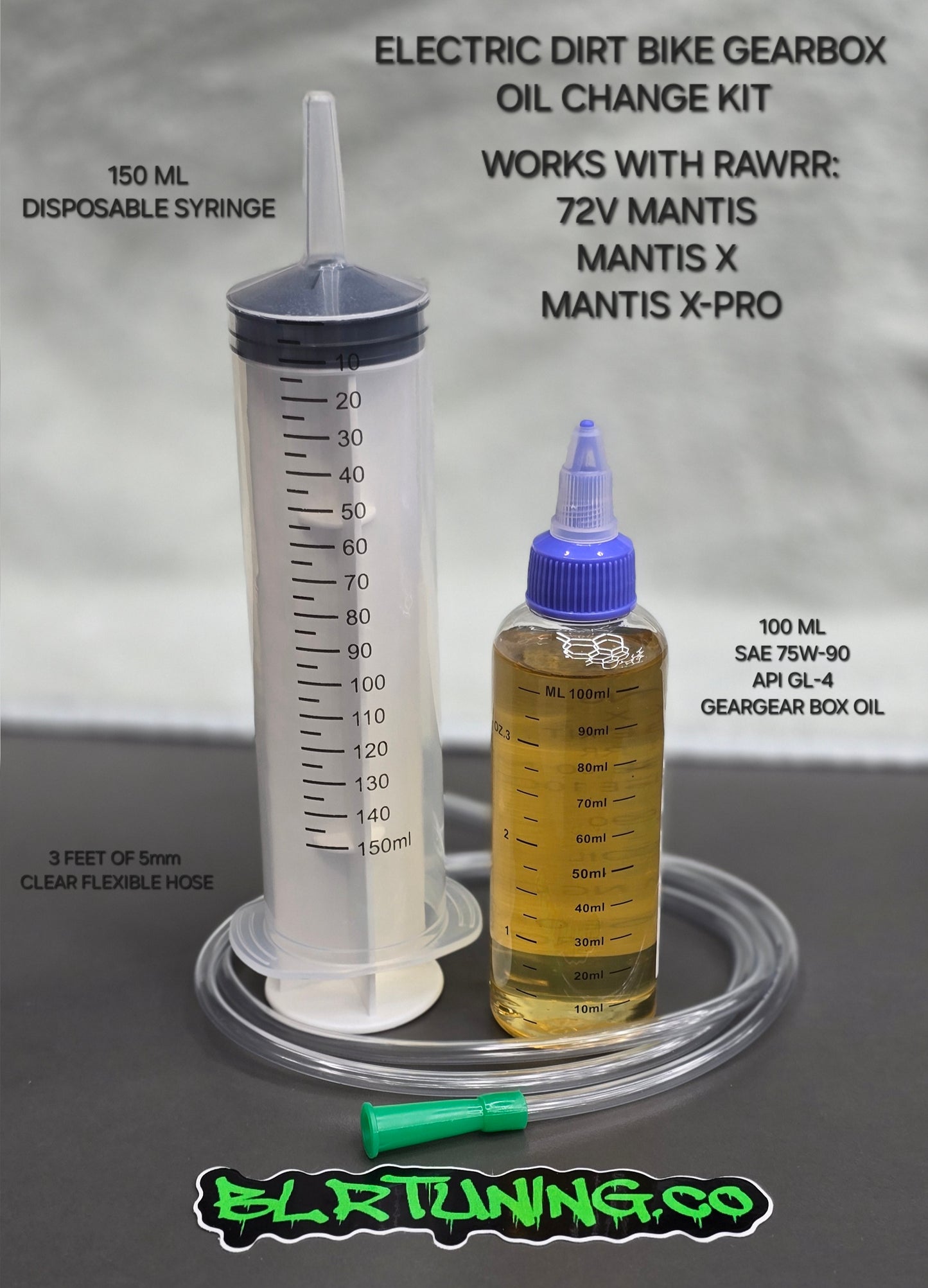 Electric Dirt Bike Gearbox Oil Change Kit – For RAWRR 72V Mantis - Mantis X - Mantis X Pro and More