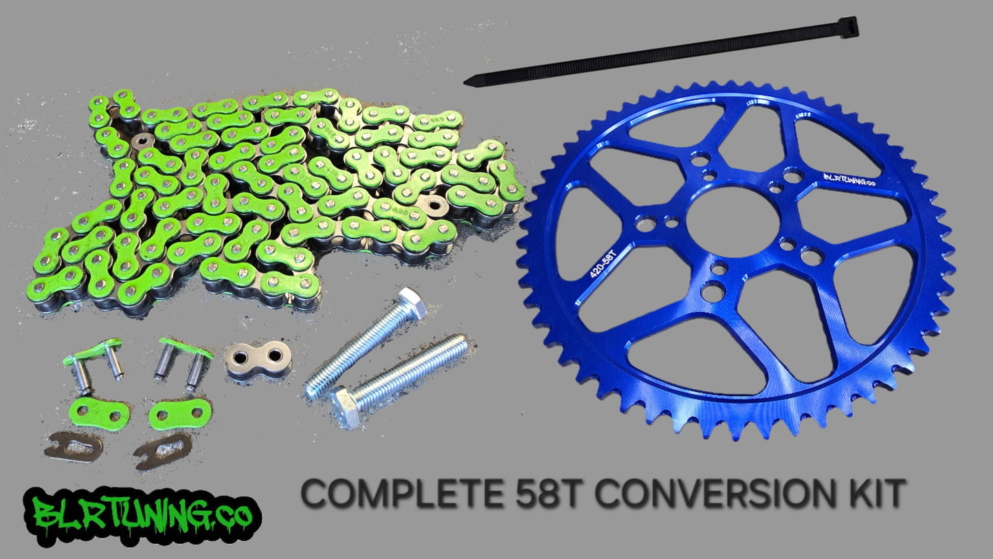 RAWRR MANTIS X 58 TOOTH REAR SPROCKET MAX TORQUE CONVERSION KIT