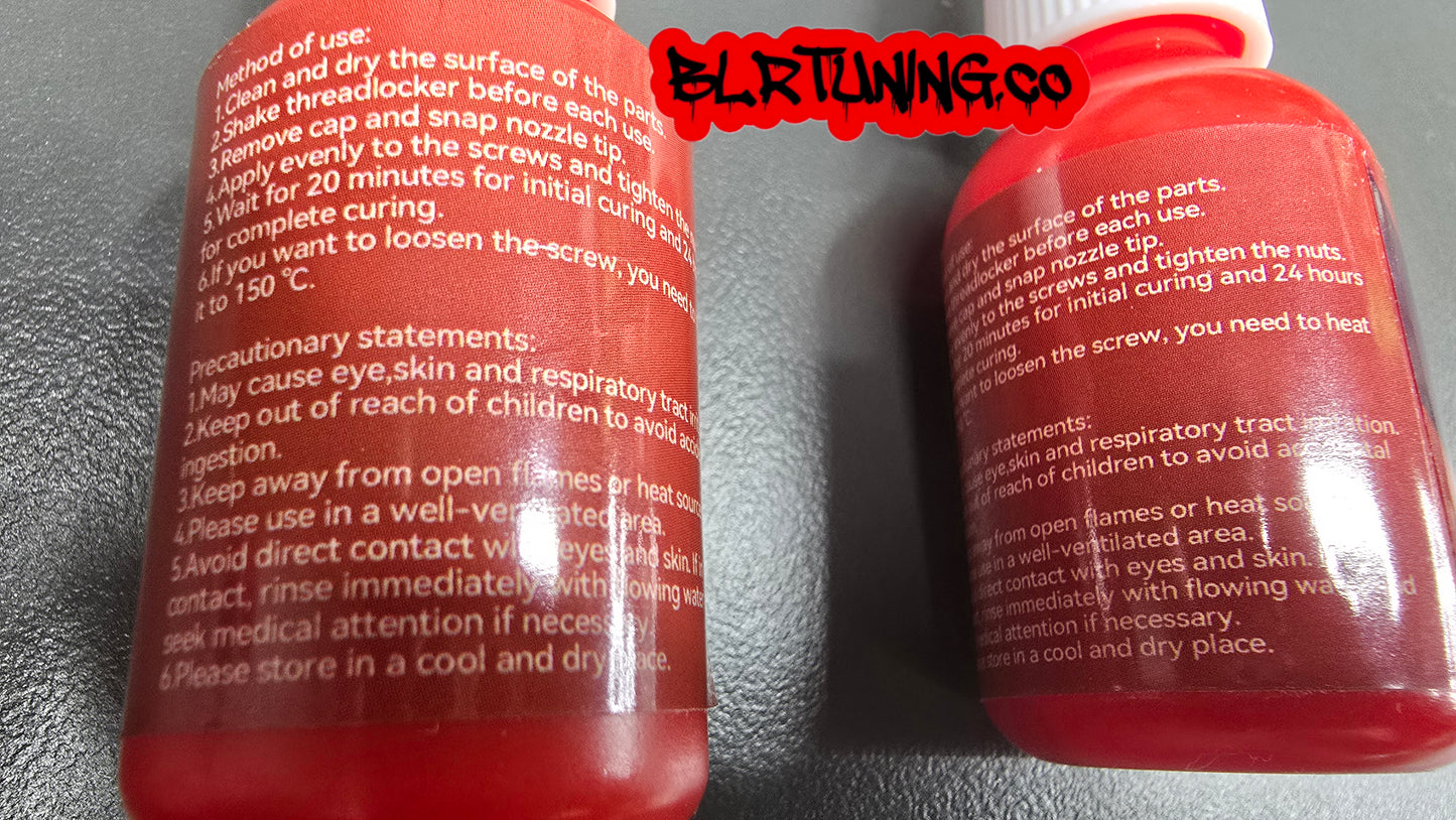 THREAD LOCKER RED 271 HIGH STRENGTH HIGH HEAT 10 ML BOTTLE