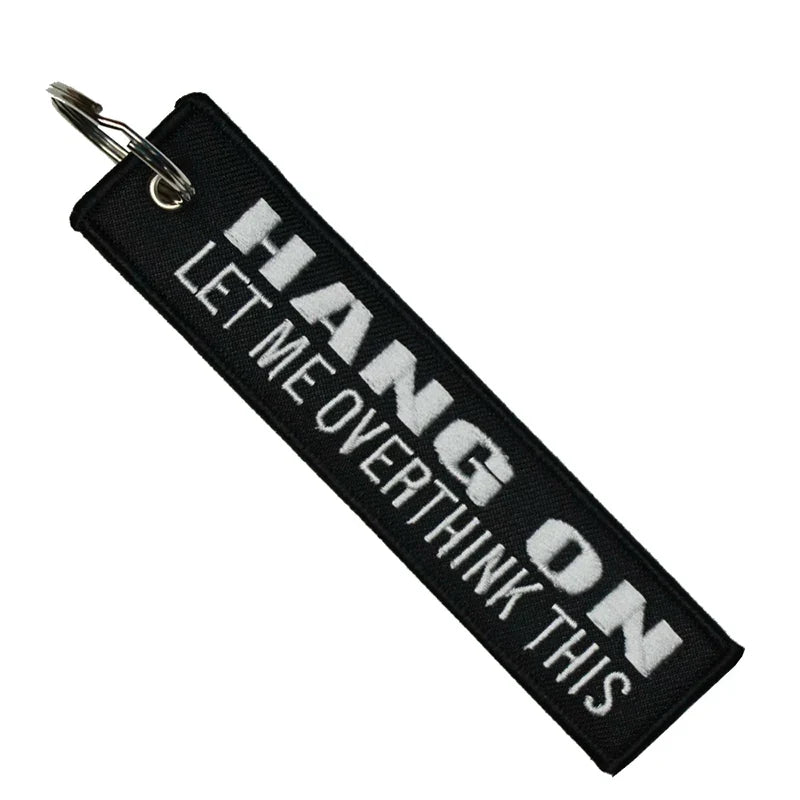 Hang On - Motorcycle Keychain