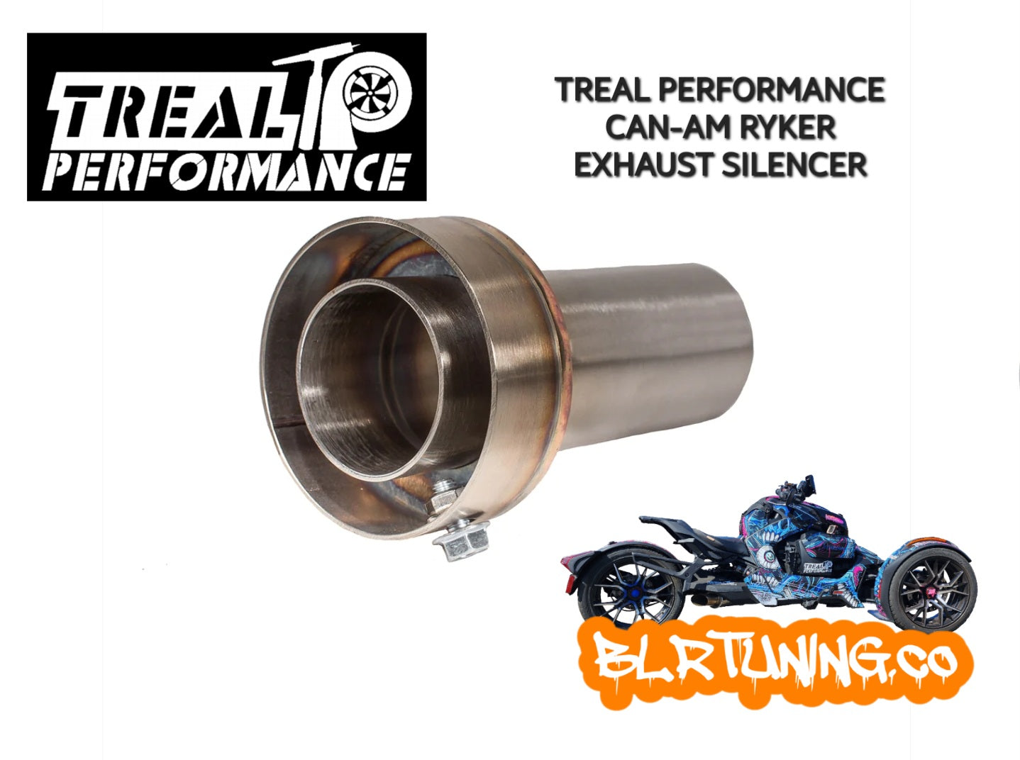 SILENCIADOR DE ESCAPE TREAL PERFORMANCE PARA CAN-AM RYKER