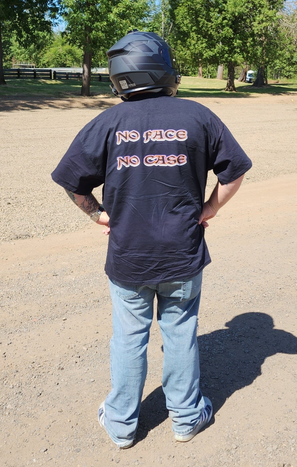 NO FACE NO CASE T-SHIRT BY BLR TUNING