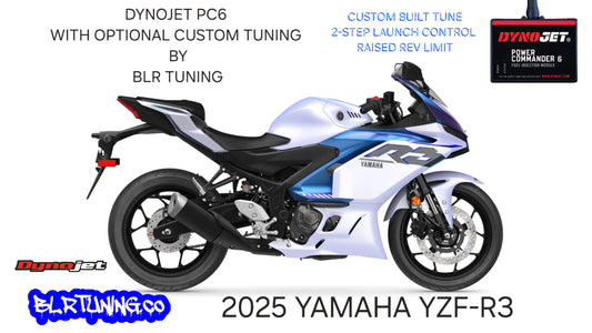 YAMAHA R3 YZF-R3 2025 PC6 BY DYNOJET WITH OPTIONAL CUSTOM TUNING BY BLR TUNING