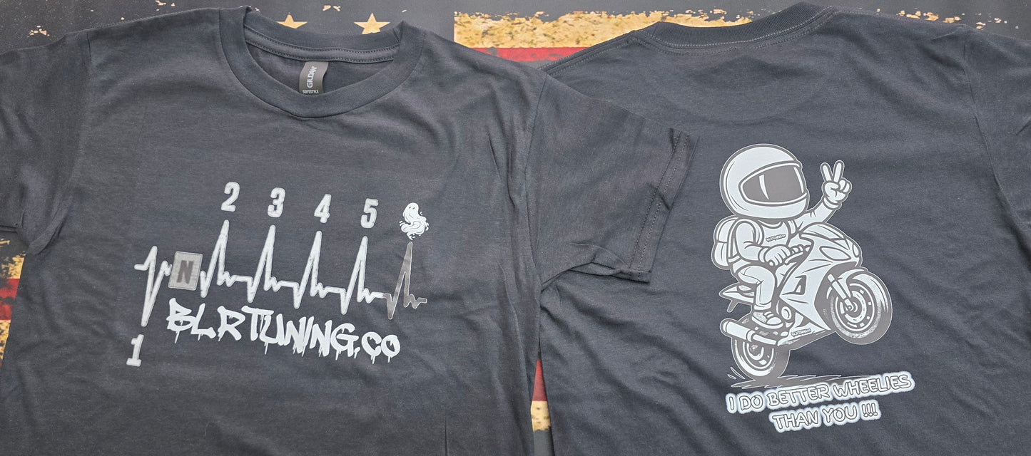 YOUTH T-SHIRT BY BLR TUNING – I DO BETTER WHEELIES THAN YOU