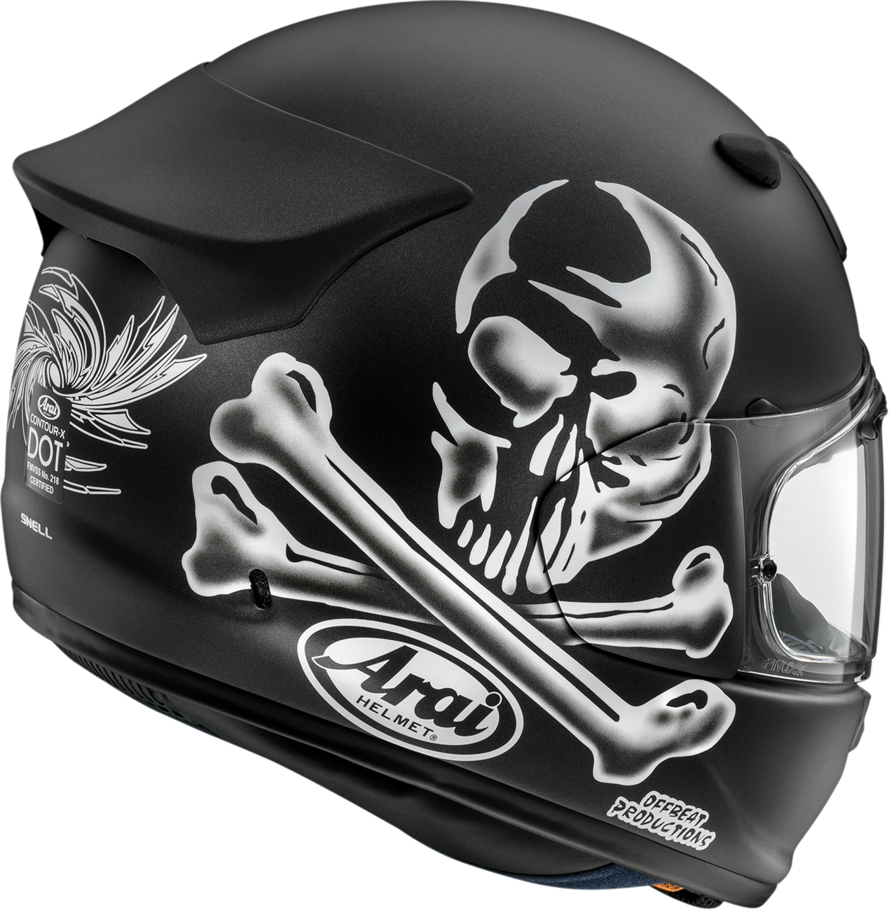 ARAI HELMETS, ARAI HELMETS Contour-X Jolly Roger Helmet Large (Part No. 0101-16676)