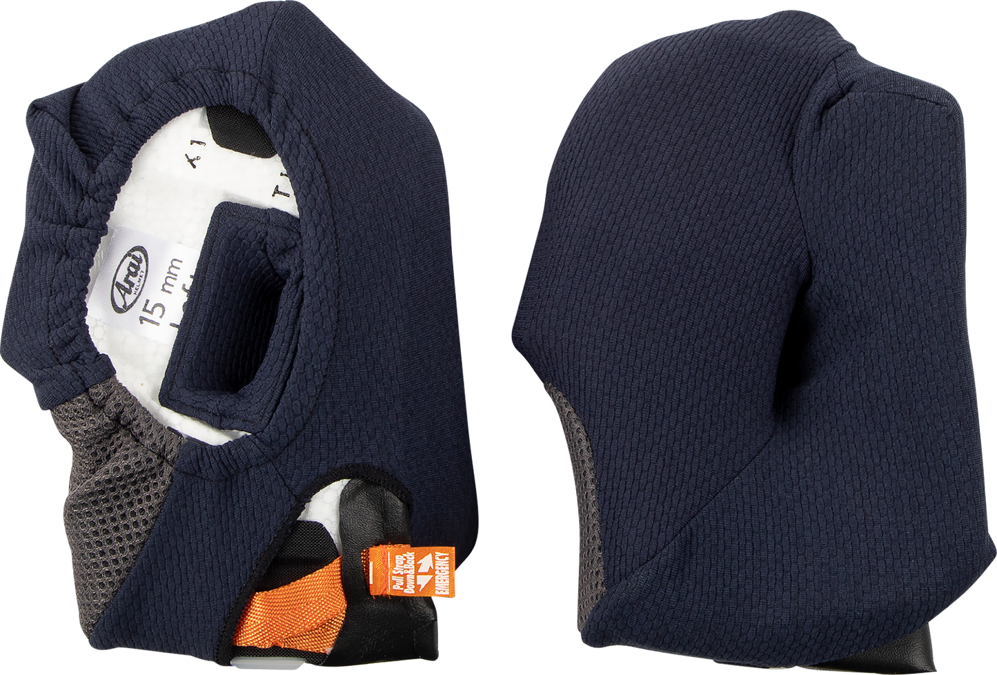 ARAI HELMETS, ARAI HELMETS Corsair-X, Quantum-X, Signet-X Cheek Pads - 15 mm (Part 05-5698)