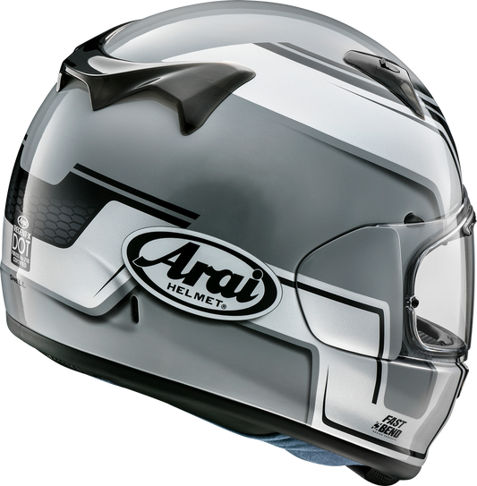 ARAI HELMETS, ARAI Helmets Regent-X 2XL Bend Silver Helmet with Variable Axis Shield System