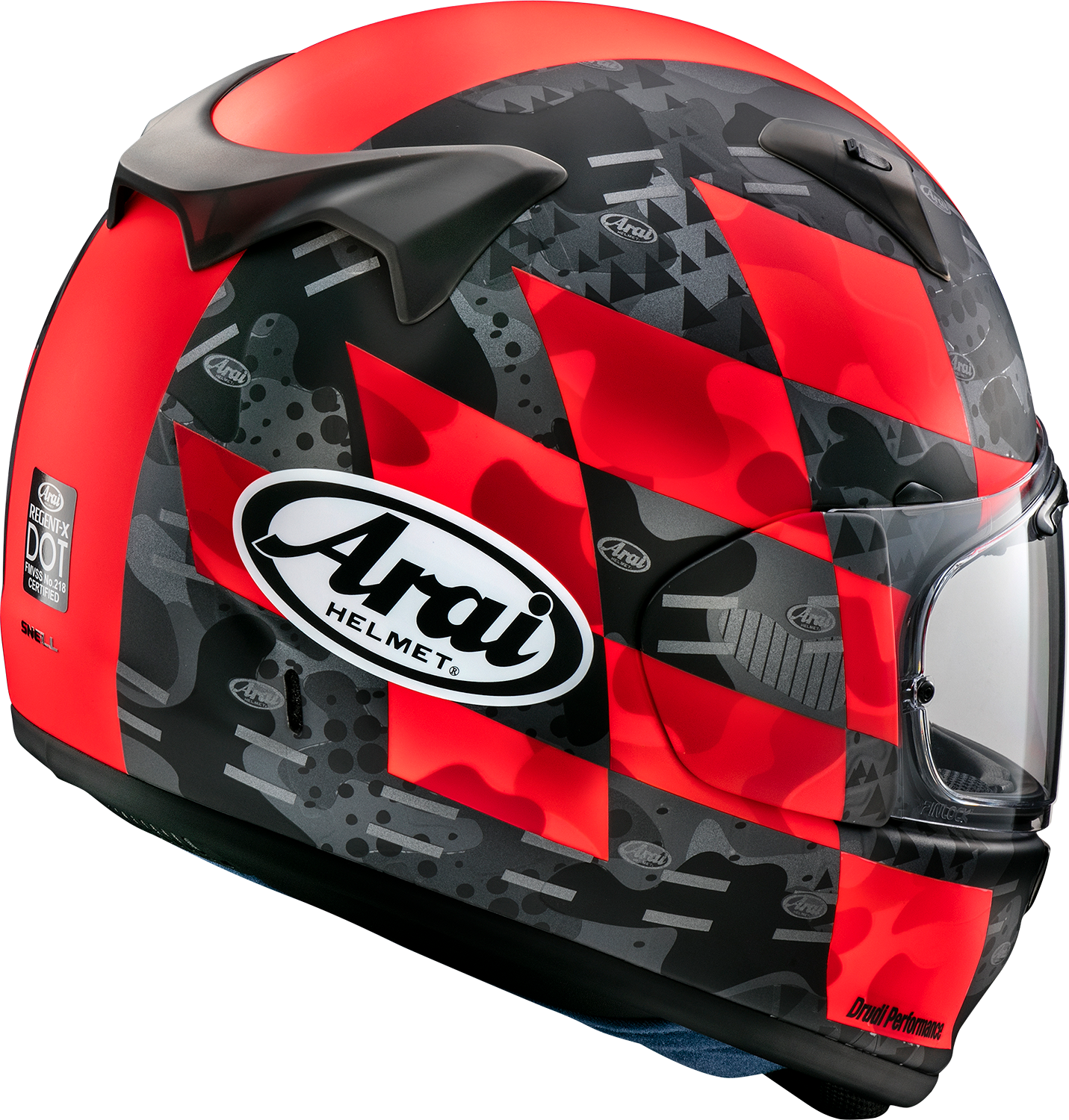 ARAI HELMETS, ARAI Helmets Regent-X Helmet with VAS Shield System – Red Frost, 2XL (Part #0101-15838)