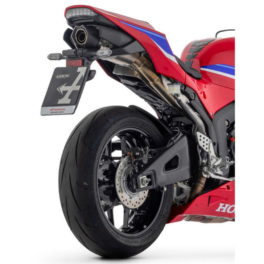 IN STOCK 71971AKN Arrow Indy Race Exhaust, Aluminum Dark for Honda CBR600RR 24-25