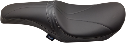 DRAG SPECIALTIES SEATS, DRAG SPECIALTIES SEATS Predator Seat - Mild Stitched for Harley FL 2008-2023 with Yaffe Gas Tank