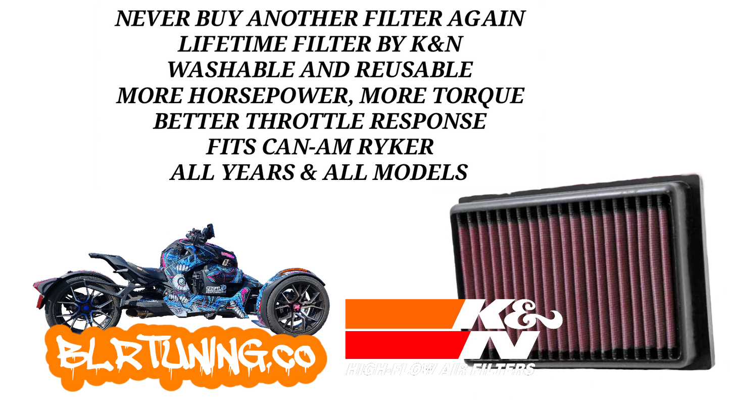 K&N HIGH FLOW FILTER FOR CAN-AM RYKER