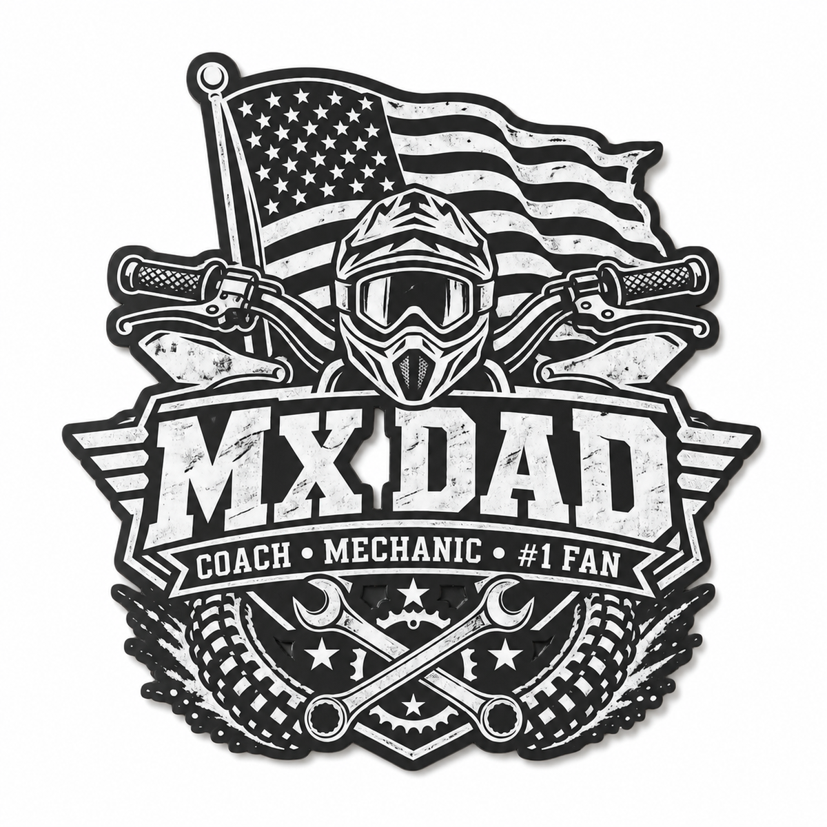 Hilly's Garage MX DAD Decal - Premium Die Cut Stickers