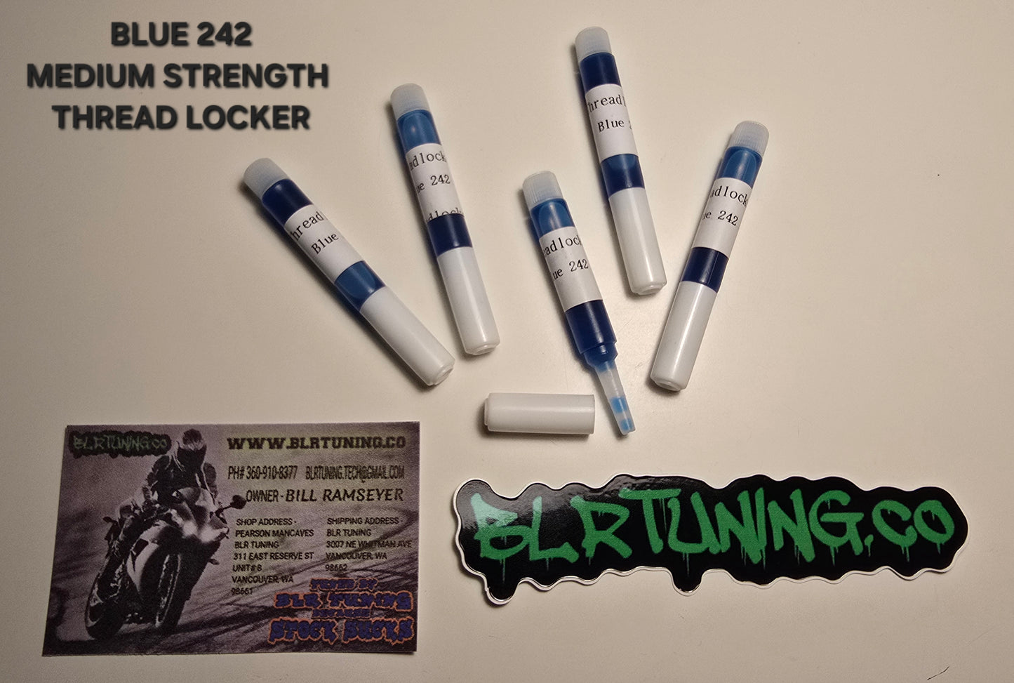 THREAD LOCKER BLUE MEDIUM STRENGTH 0.21 FL OZ TUBE