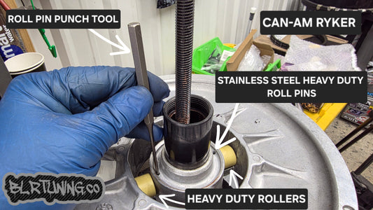 CAN-AM RYKER HEAVY DUTY STAINLESS STEEL SECONDARY CLUTCH ROLL PINS - FOR SECURING ROLLER BOLTS