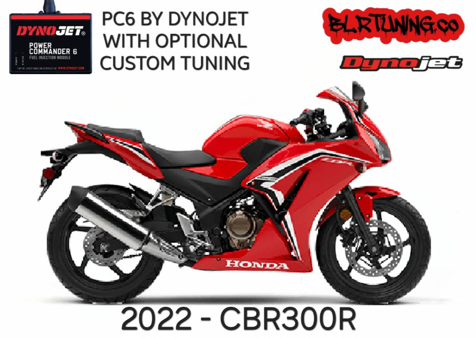 HONDA CB300R AND CB300R ABS 2019 - 2022 CBR300R 2022 PC6 BY DYNOJET WITH OPTIONAL CUSTOM TUNING BY BLR TUNING