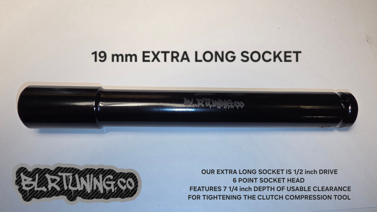 19 mm Extra Long 1/2-Inch Drive Socket – 7-1/4 inch Deep