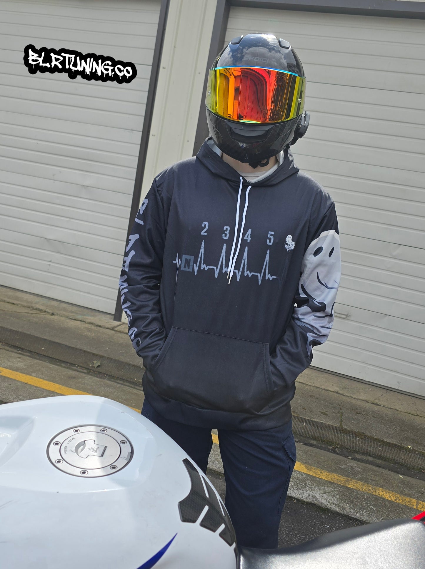 GHOST SHIFT HOODIE BY BLR TUNING - LIGHTWEIGHT BREATHABLE SPORT HOODIE
