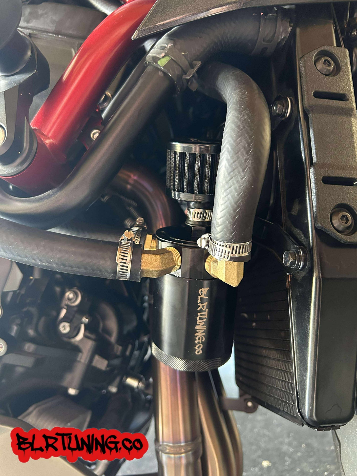 KAWASAKI ZH2 AIR OIL SEPARATOR 3 PORT CATCH CAN