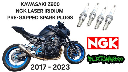 KAWASAKI Z900 NGK LASER IRIDIUM SPARK PLUGS 2017 - 2023 SET OF 4 PRE-GAPPED