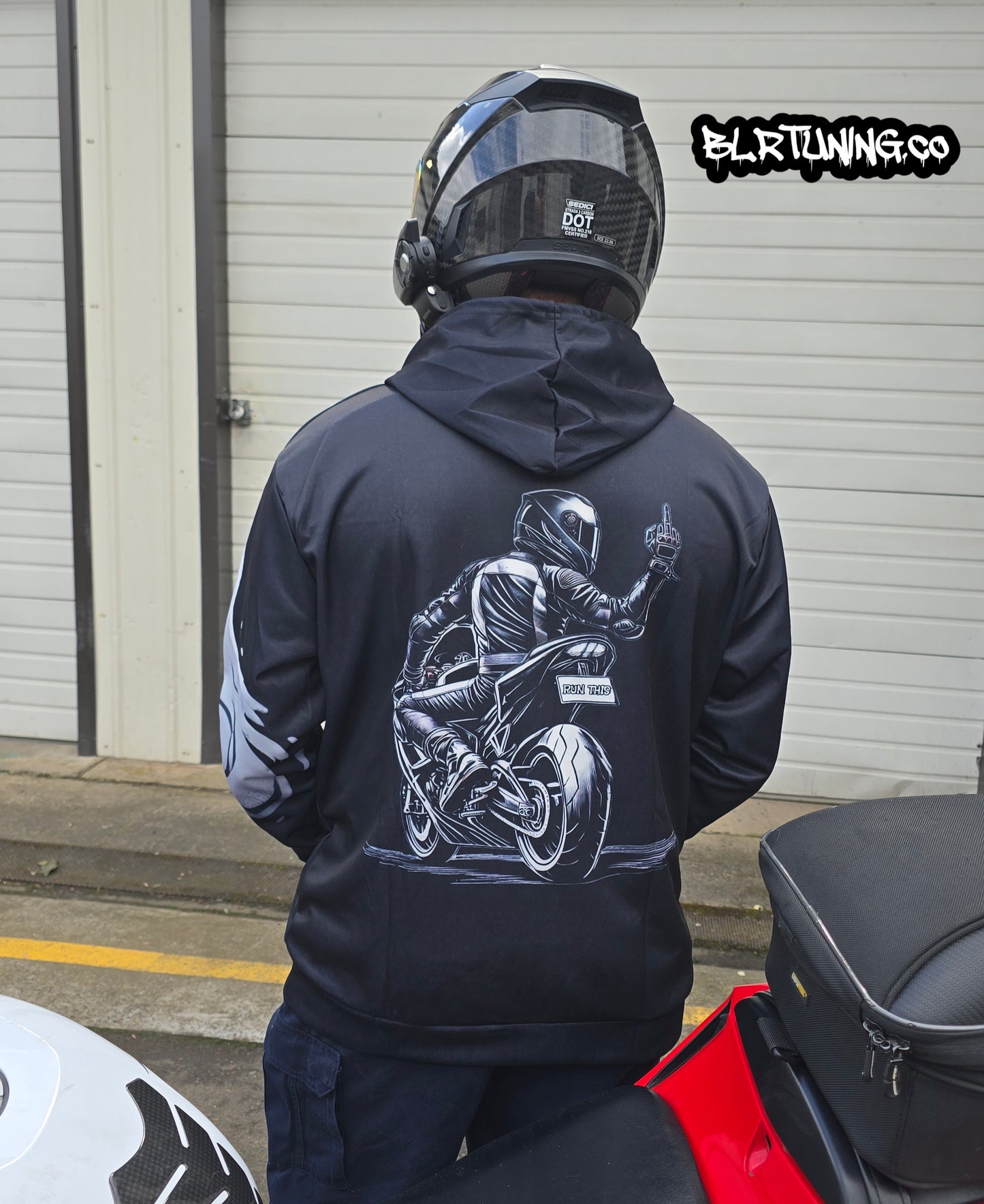 GHOST SHIFT HOODIE BY BLR TUNING - LIGHTWEIGHT BREATHABLE SPORT HOODIE