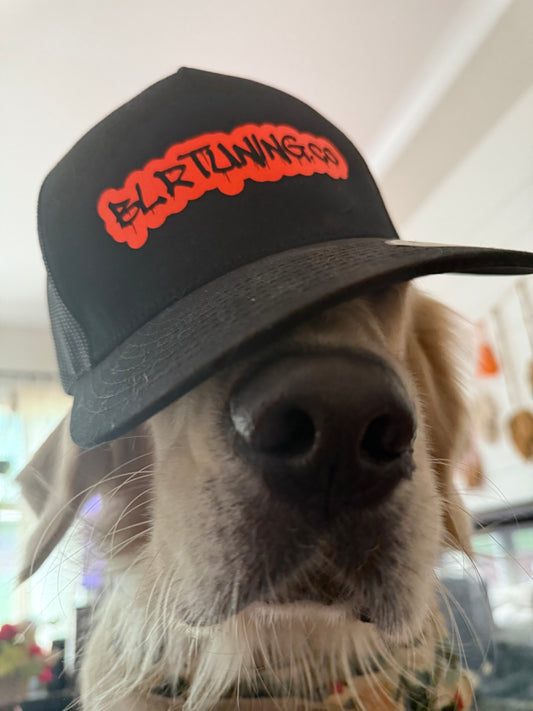 BLR TUNING SNAPBACK HAT LIMITED EDITION BLACK WITH ORANGE LOGO