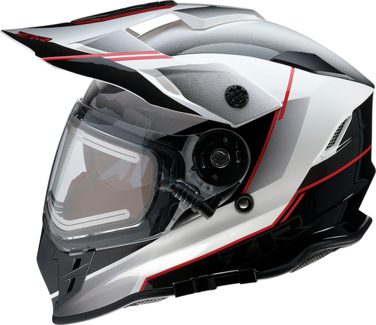 Z1R, Z1R Range Snow Helmet Bladestorm Electric Dual Pane Black/Red/White XS (Part No. 0101-14053)