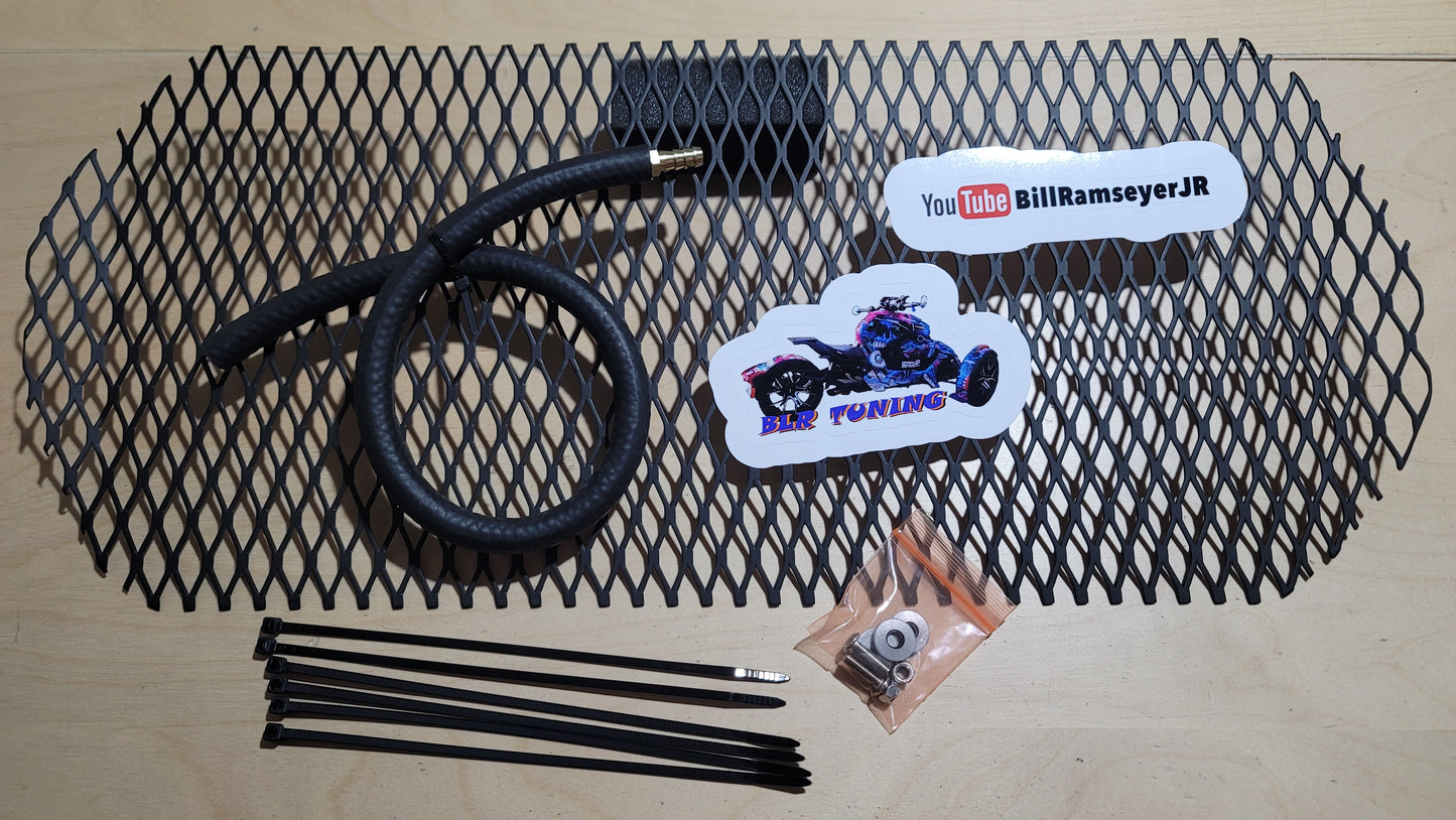 RYKER BLACK RADIATOR GRILL AND FUEL OVERFLOW EXTENSION HOSE