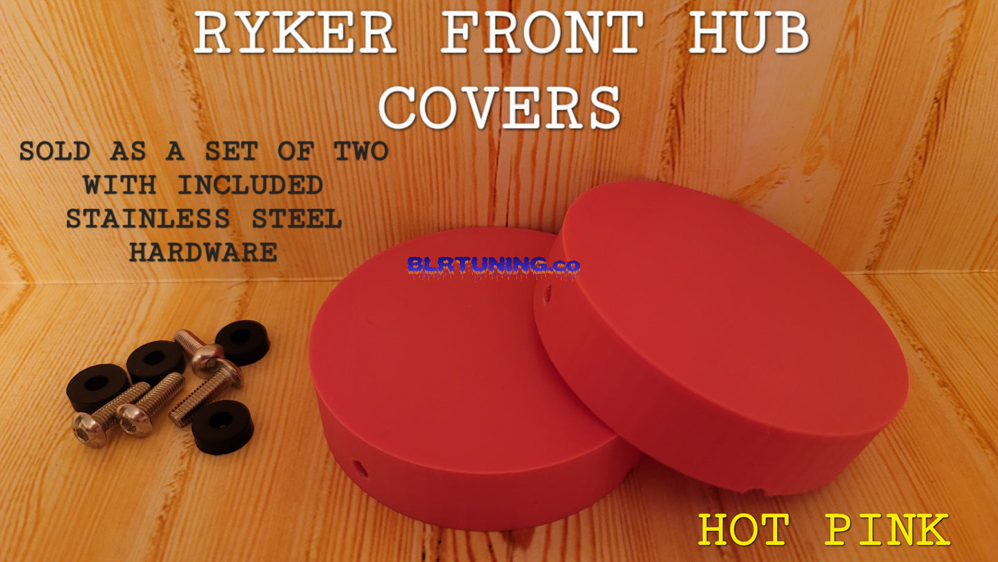 FRONT HUB COVERS FOR CAN-AM RYKER sold as a set of 2