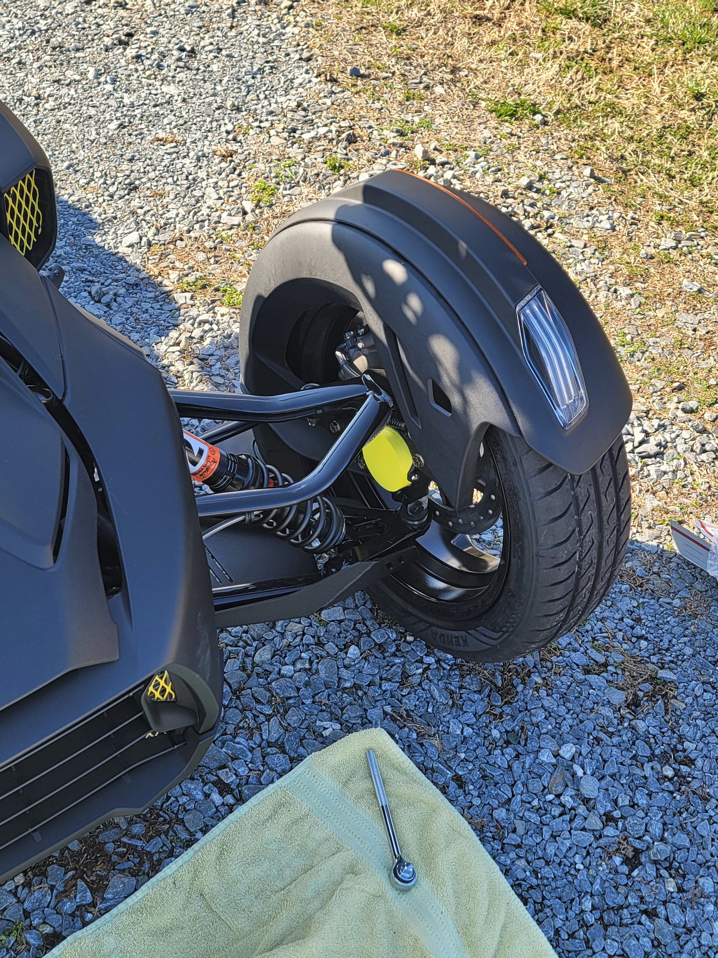 FRONT HUB COVERS FOR CAN-AM RYKER sold as a set of 2
