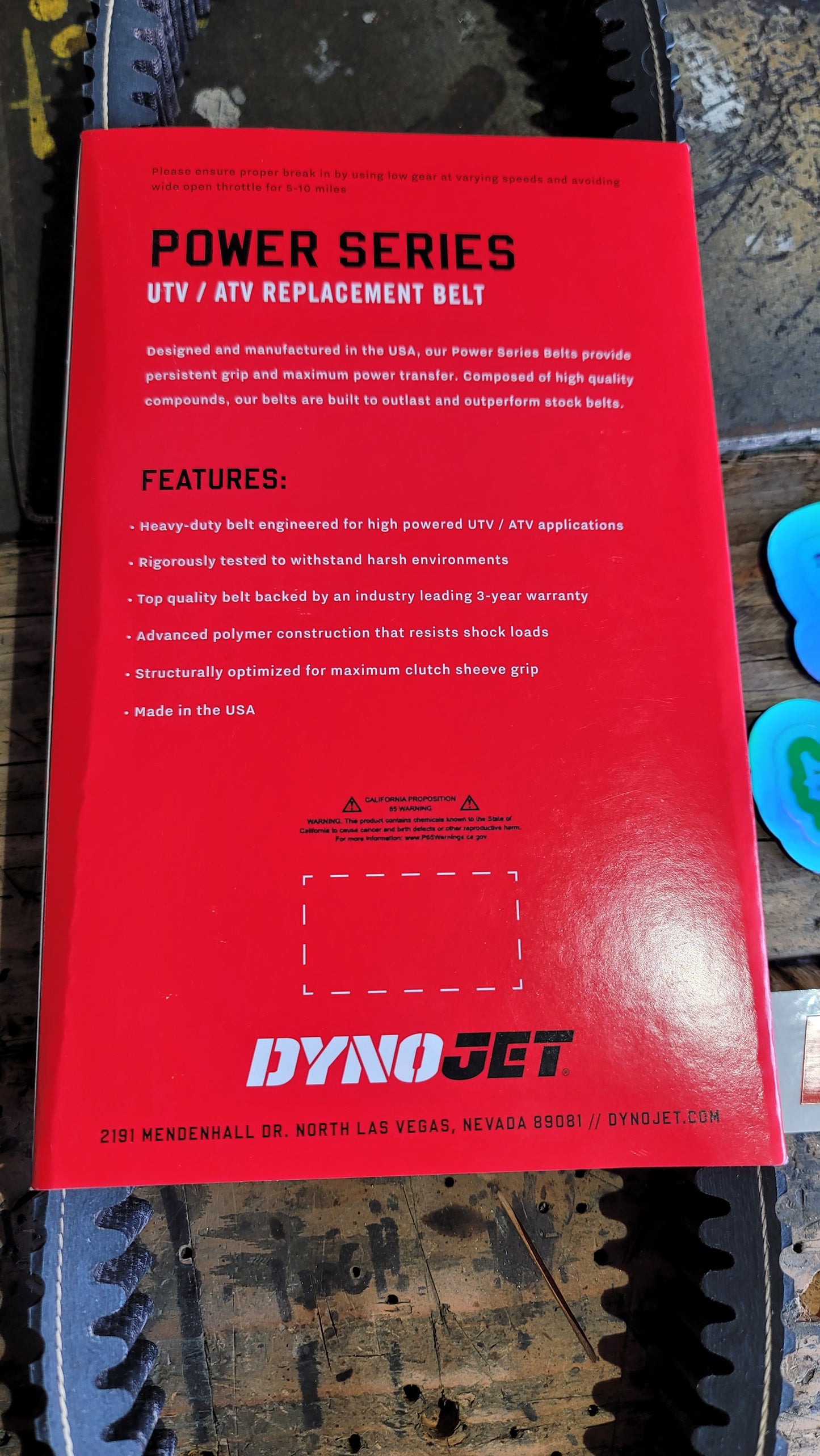 CAN-AM RYKER 19 - 25 600, 900, RALLY, SPORT CVT REPLACEMENT BELT DYNOJET POWER SERIES